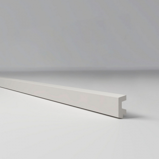 Торцевой профиль ПВХ для панелей Comfort 3D-Prof M Белый 001 - 2,95м